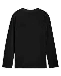PUMA - TSHIRT MANICA LUNGA JUNIOR ( 7-16 ANNI) NERA ESSENTIAL N.1 LOGO LONGSLEEVE - 690726-01