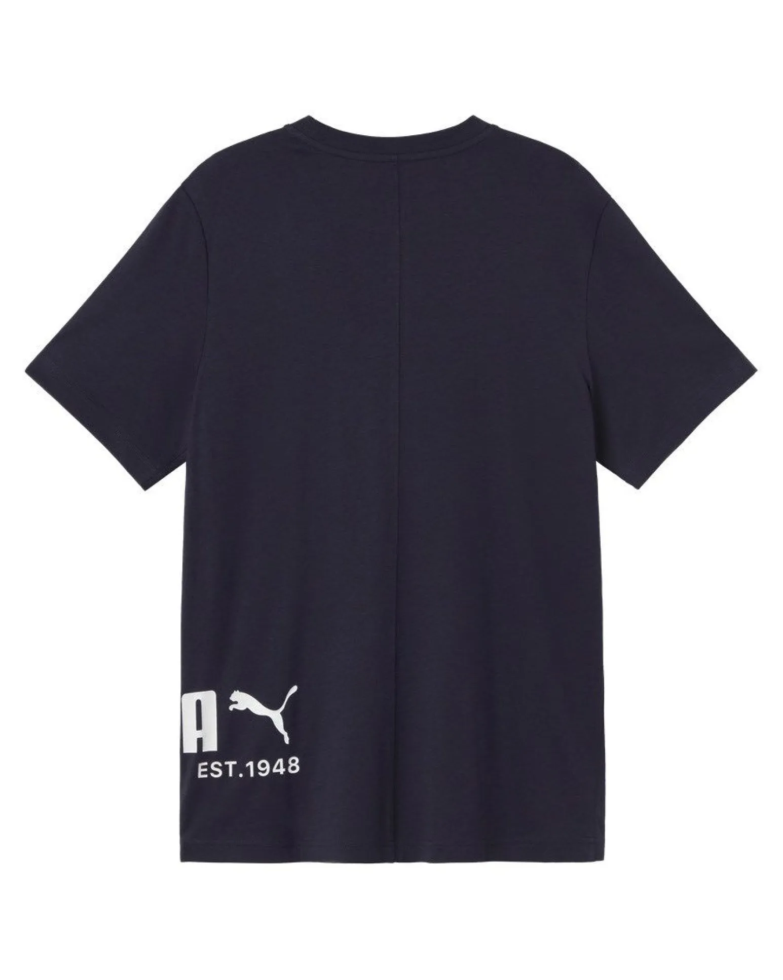 PUMA - T-SHIRT MEZZA MANICA GRAPHICS TEE BLU CON DETTAGLI BIANCHI DA UOMO, 694673-16