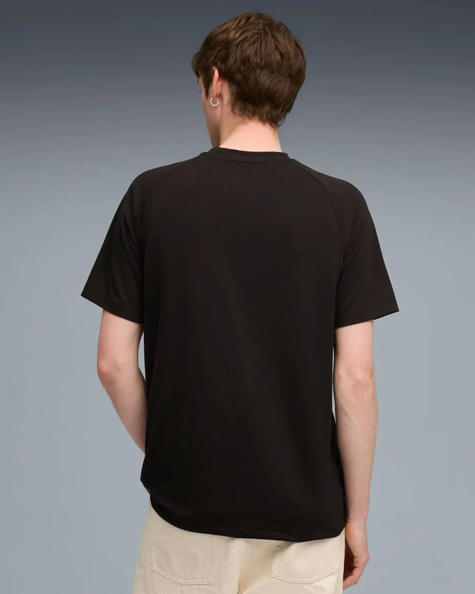 PUMA - T-SHIRT MEZZA MANICA NERA EVOSTRIPE TEE DA UOMO, 688229-01