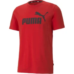 PUMA - T-SHIRT MM ESS LOGO TEE RED