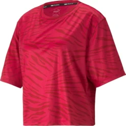 PUMA - T-SHIRT MM PERFORMANCE AOP SS TEE RED
