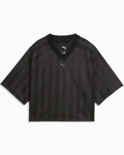 PUMA - T-SHIRT NERA LEAGUE JERSEY TOP DA DONNA, 528483-01