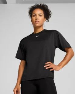 PUMA - T-SHIRT NERA  TAD ESSENTIAL RELAXED DA DONNA, 527139-01
