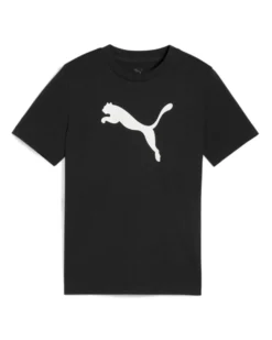 PUMA - T-SHIRT NERO ESS CAT LOGO TEE JUNIOR - 684907-01