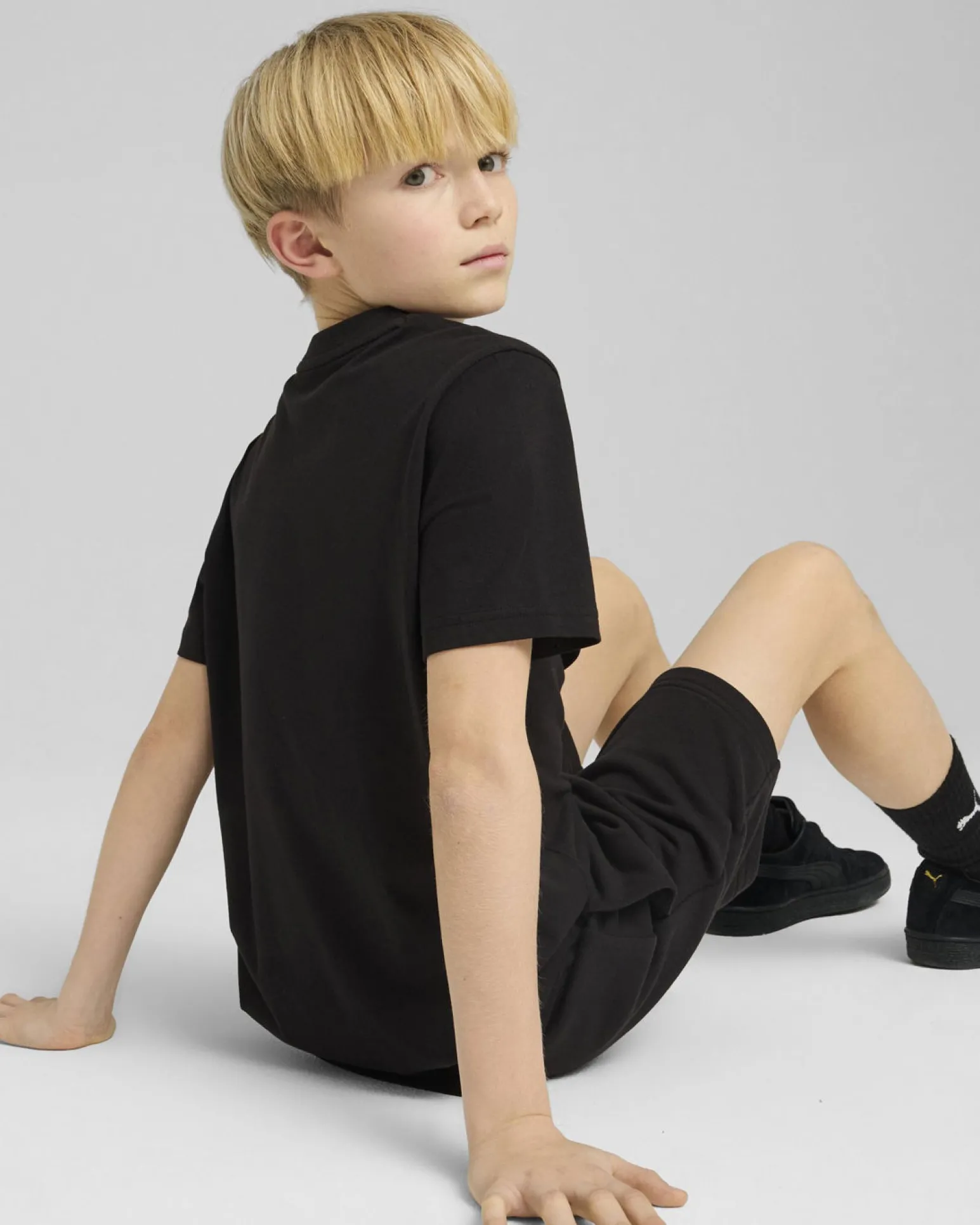 PUMA - T-SHIRT NERO ESS 2 COLOR NO.1 LOGO JUNIOR - 685778-56