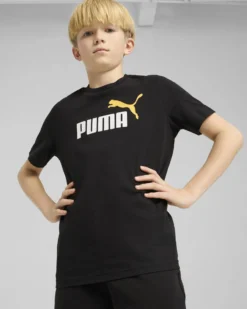PUMA - T-SHIRT NERO ESS 2 COLOR NO.1 LOGO JUNIOR - 685778-56