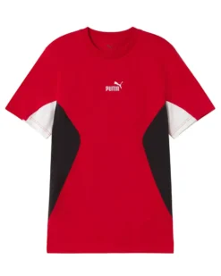 PUMA - T-SHIRT ROSSA DA UOMO ESSENTIAL BLOCK IN COTONE 691698-11