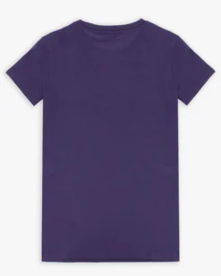 PUMA - TSHIRT VIOLA DA DONNA CON LOGO METALLIZZATO 691824 - 64