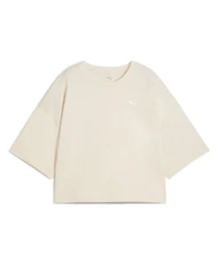 PUMA - T-SHIRT WARDROBE ESS OVERSIZED BEIGE DA DONNA 629743-87
