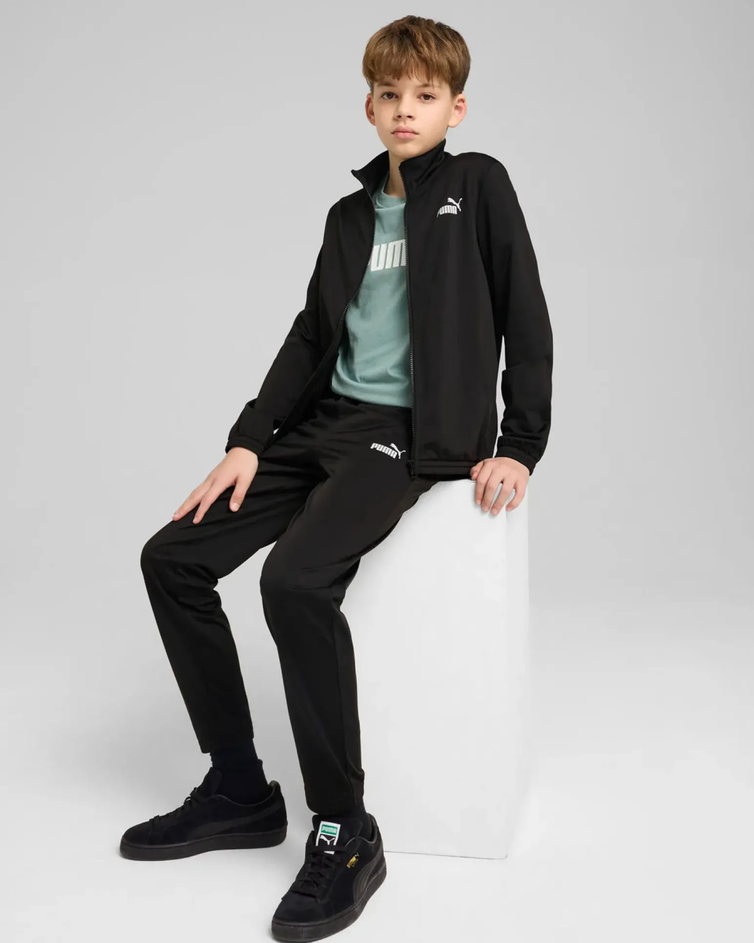 PUMA - TUTA COMPLETA JUNIOR ( 7-16 ANNI) POLY SUIT NERA, 686293-01