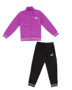 PUMA - TUTA  JUNIOR (7 - 16 ANNI)  ESSENTIAL FULL ZIP, NERA E FUXIA , 689062-89