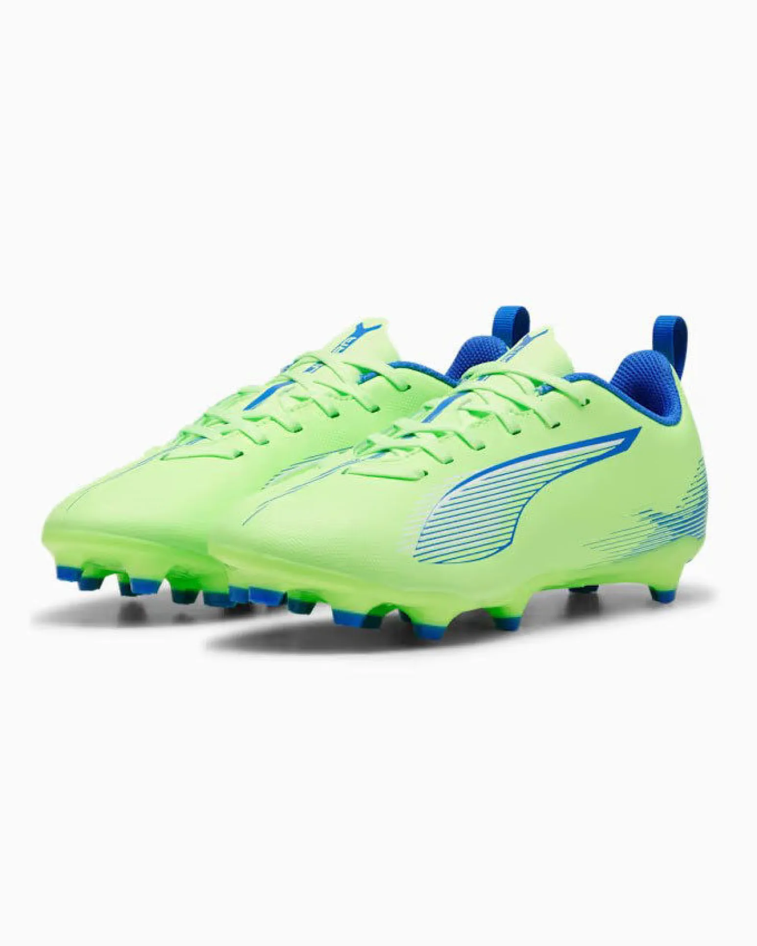 PUMA ULTRA 5 PLAY FG/AG - Sneakers da calcio junior gialla e blu, NUMERATA 30/38%- 107695-03