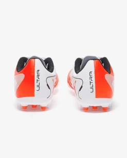 PUMA ULTRA 5 PLAY MG - Scarpa da calcio bianca/rosso fluo e nera - 108328-01