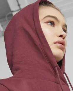 PUMA - Vestitino da donna bordeaux con cappuccio