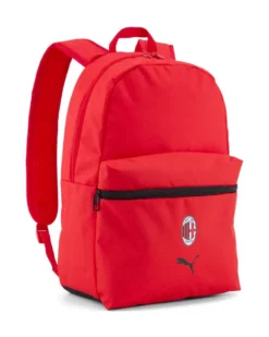 PUMA - ZAINO AC MILAN ESSENTIAL ROSSO CON DETTAGLI NERI, 091643-01