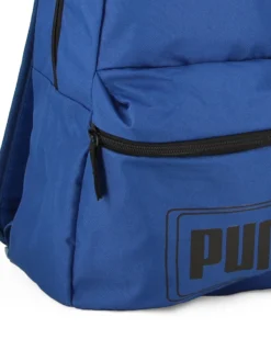PUMA - Zaino blu e nero con tasca frontale e spallacci regolabili