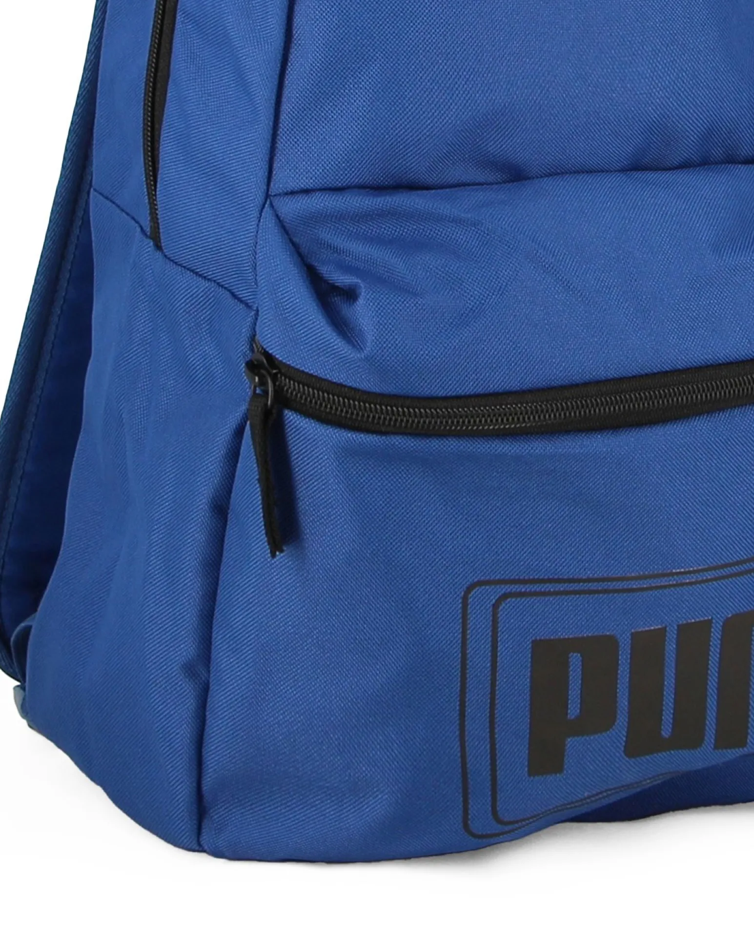 PUMA - Zaino blu e nero con tasca frontale e spallacci regolabili