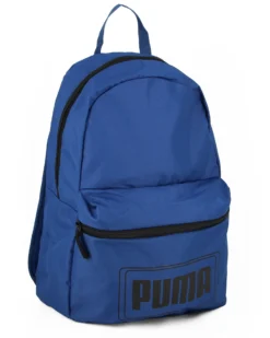 PUMA - Zaino blu e nero con tasca frontale e spallacci regolabili