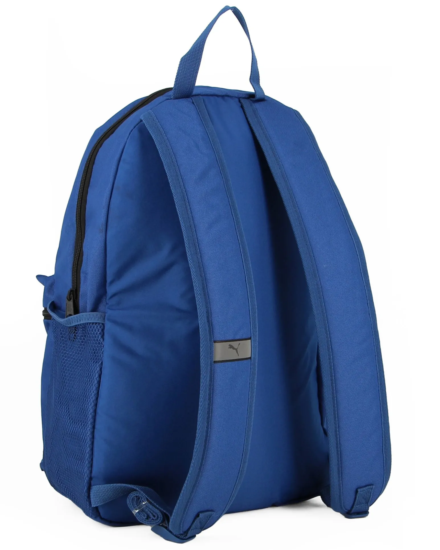 PUMA - Zaino blu e nero con tasca frontale e spallacci regolabili