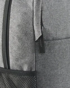 PUMA - Zaino grigio con tasca anteriore e scomparto per laptop interno