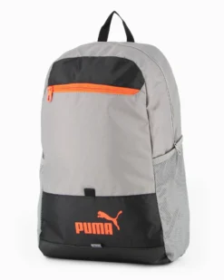 PUMA - ZAINO GRIGIO, NERO E ARANCIONE PLUS BACKPACK, 090903-04