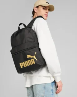 PUMA -ZAINO PHASE  NERO E ORO  091164-03