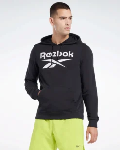 REEBOK-FELPA CON CAPPUCCIO REEBOK IDENTITY FRENCH TERRY VECTOR PULLOVER-H54788