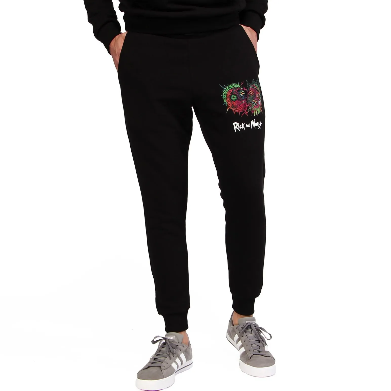 RICK AND MORTY - UOMO PANTALONE FELPA CON POLSI