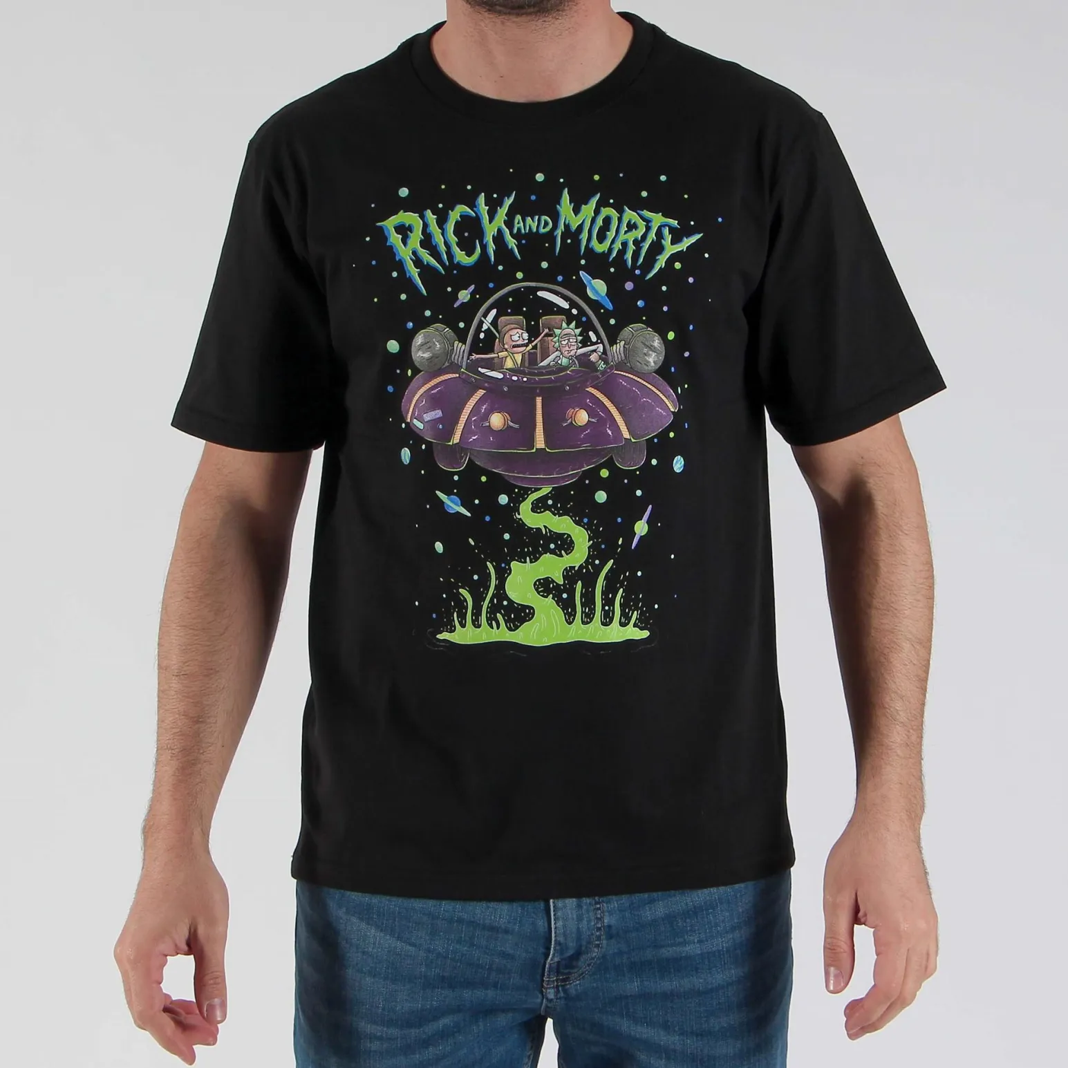 RICK AND MORTY - UOMO TSHIRT MEZZA MANICA
