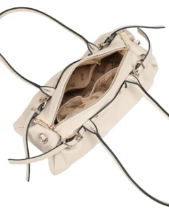 RIFLE - Borsa baguette a spalla naturale con fibbie, tracolla removibile