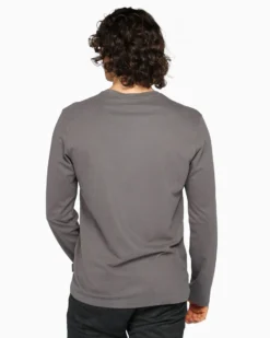 RIFLE - Maglia manica lunga girocollo grigia