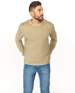 RIFLE - MAGLIA MANICA LUNGA GIROCOLLO STONE WASH