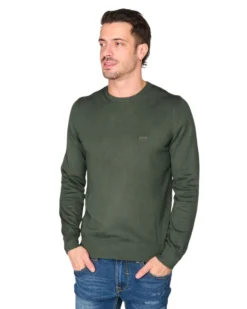 RIFLE - MAGLIA MANICA LUNGA VERDE DA UOMO
