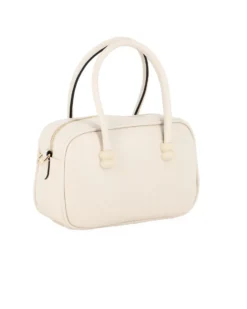 RIFLE - Minibag a due manici beige con parte frontale scamosciata, tracolla removobile
