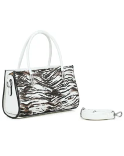 RIFLE - Minibag due manici animalier con tracolla removibile