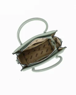 RIFLE - Minibag due manici verde salvia con tracolla removibile