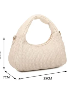 RIFLE - Minibag taupe trapuntata con tracolla removibile