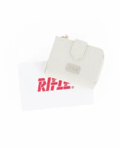 RIFLE - Portafoglio bianco da donna con pattina