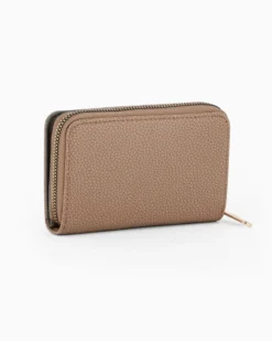 RIFLE - Portafoglio taupe con tasca portamonete