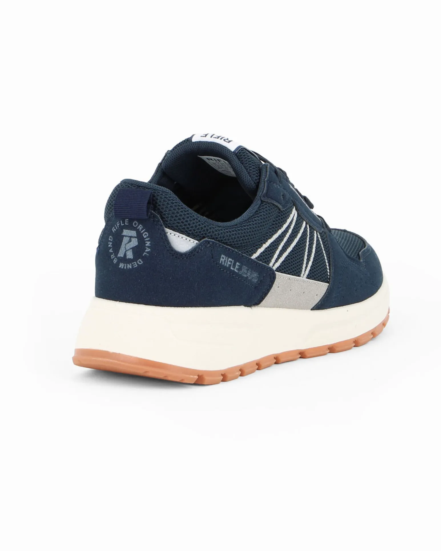 RIFLE - Scarpa blu da uomo con lacci