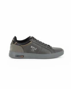 RIFLE - Scarpa grigia con lacci e inserto scamosciato