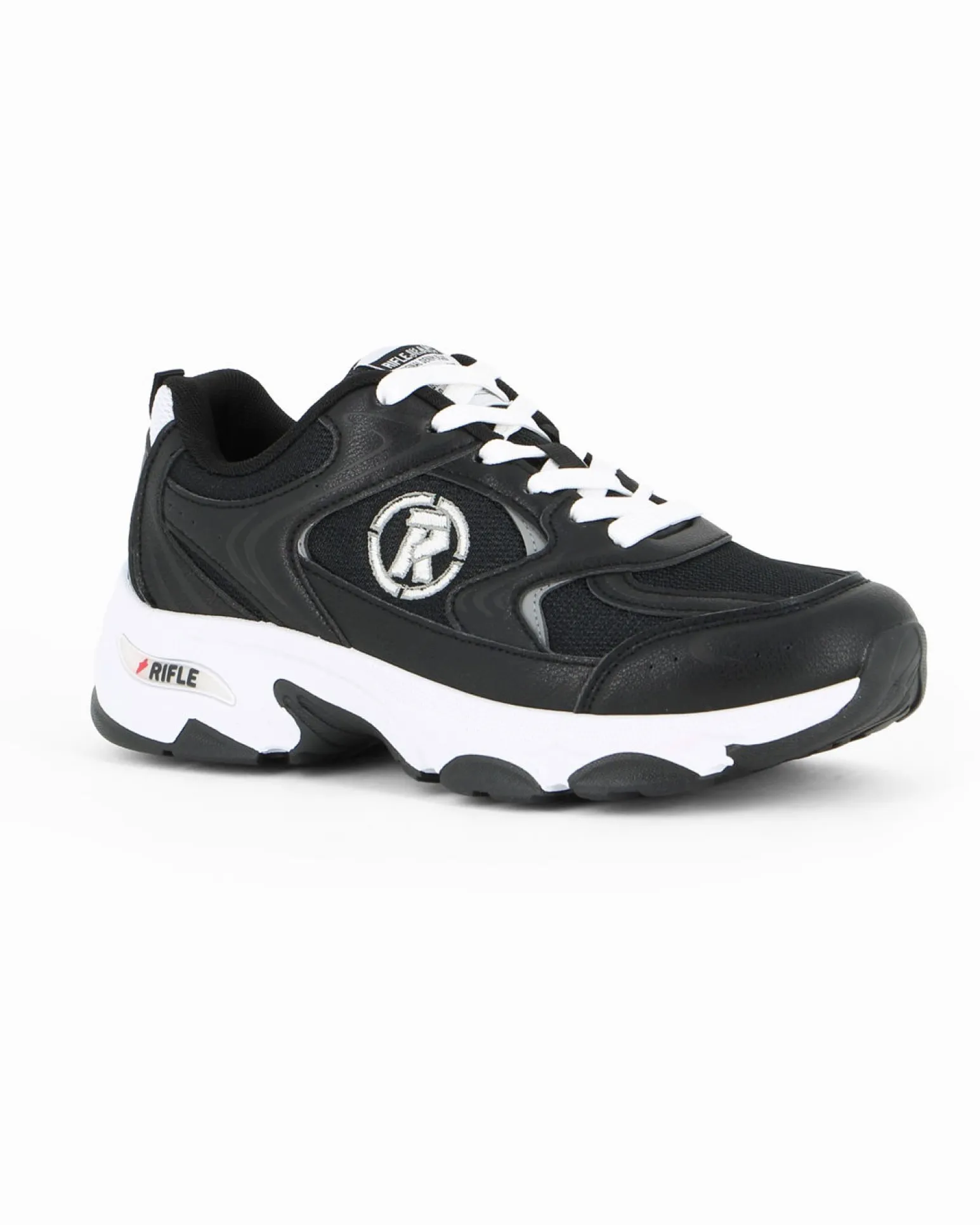 RIFLE - Scarpa nera da uomo con lacci