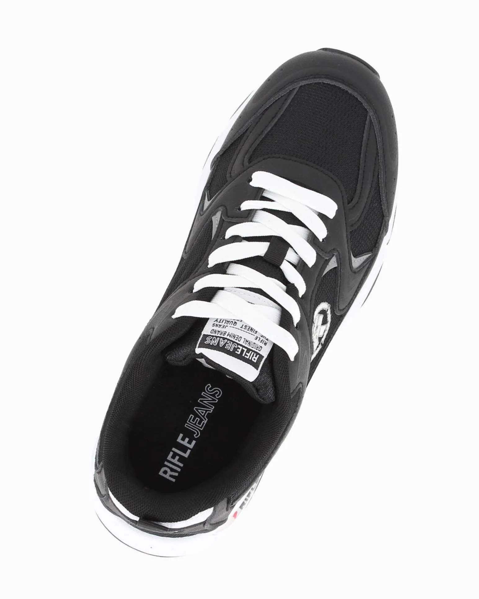 RIFLE - Scarpa nera da uomo con lacci
