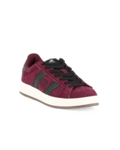 RIFLE - Scarpa sneakers bordeaux da uomo con lacci