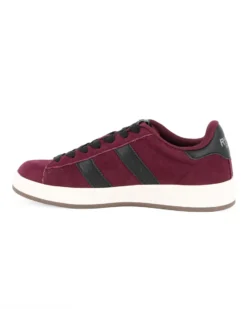 RIFLE - Scarpa sneakers bordeaux da uomo con lacci