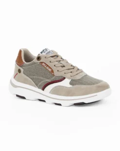 RIFLE - Sneakers beige da uomo con lacci
