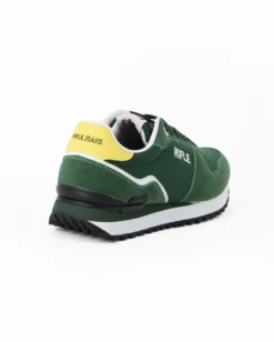 RIFLE - Sneakers verde da uomo con lacci