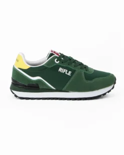 RIFLE - Sneakers verde da uomo con lacci