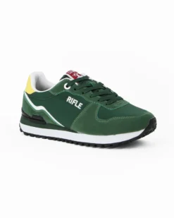 RIFLE - Sneakers verde da uomo con lacci
