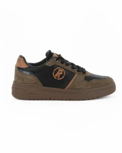 RIFLE - Sneakers verdone da uomo con lacci